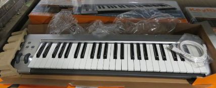 2x M-Audio KeyRig 49 Note Synth-Action USB Keyboards
