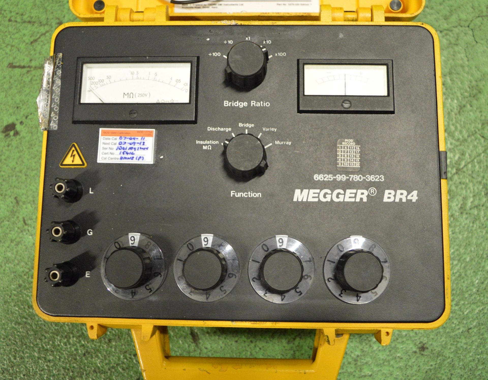 Thorn EMI Bridge Megger BR4 250v Testing Set - NSN 6625-99-780-3623 - Image 2 of 2