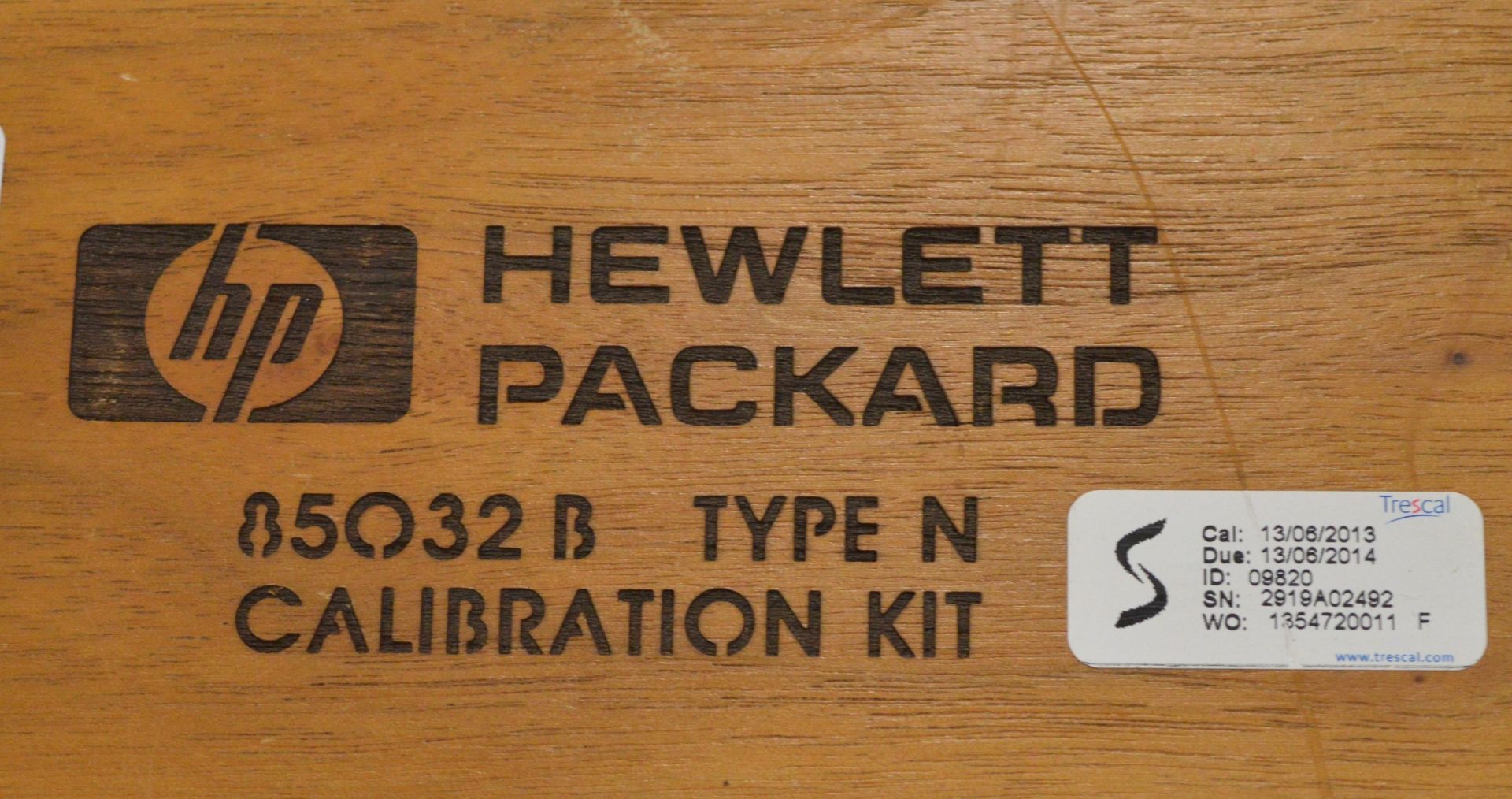 HP 85032B Calibration Kit In a Wooden Box (Incomplete) - Image 2 of 2