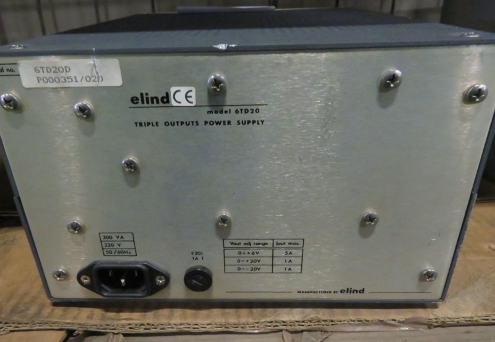 Elind 6TD20 triple output power supply - Image 3 of 3