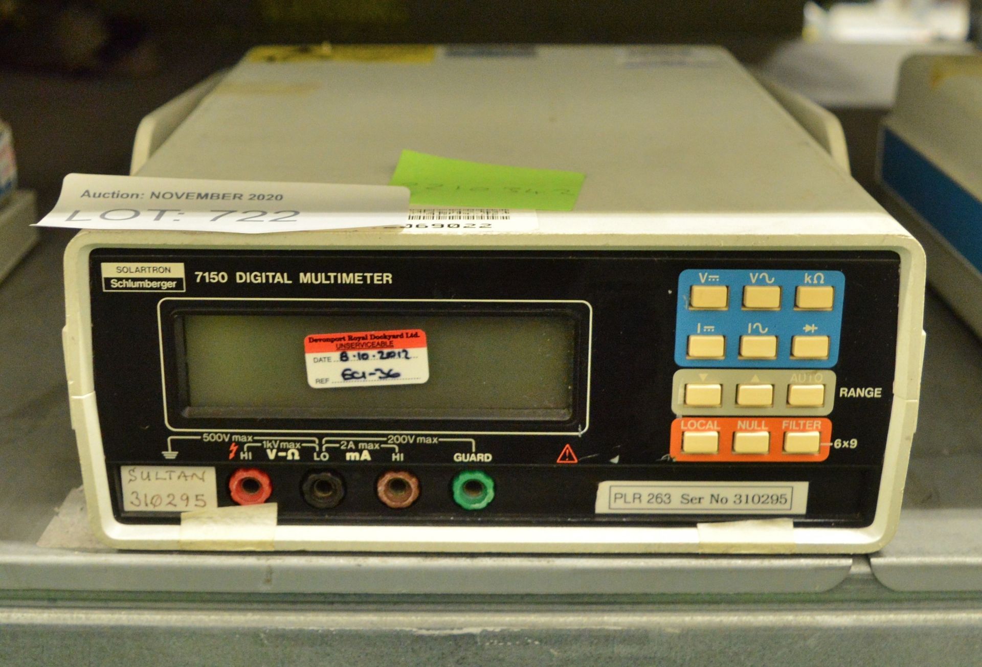 Schlumberger 7150 Digital Multimeter (No Power Cable)