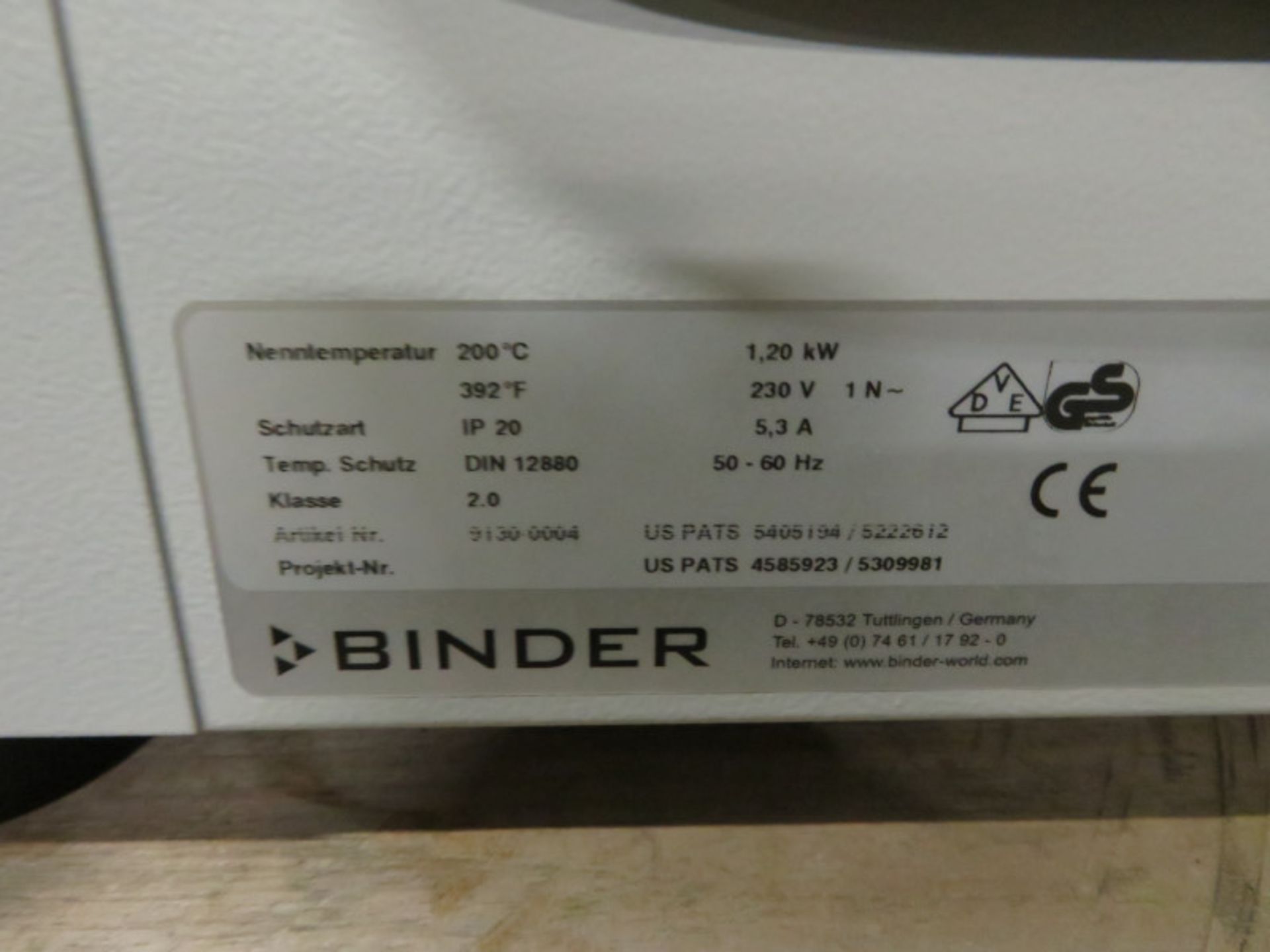 Binder Lab Oven L640 x W600 x H750mm - Image 4 of 5