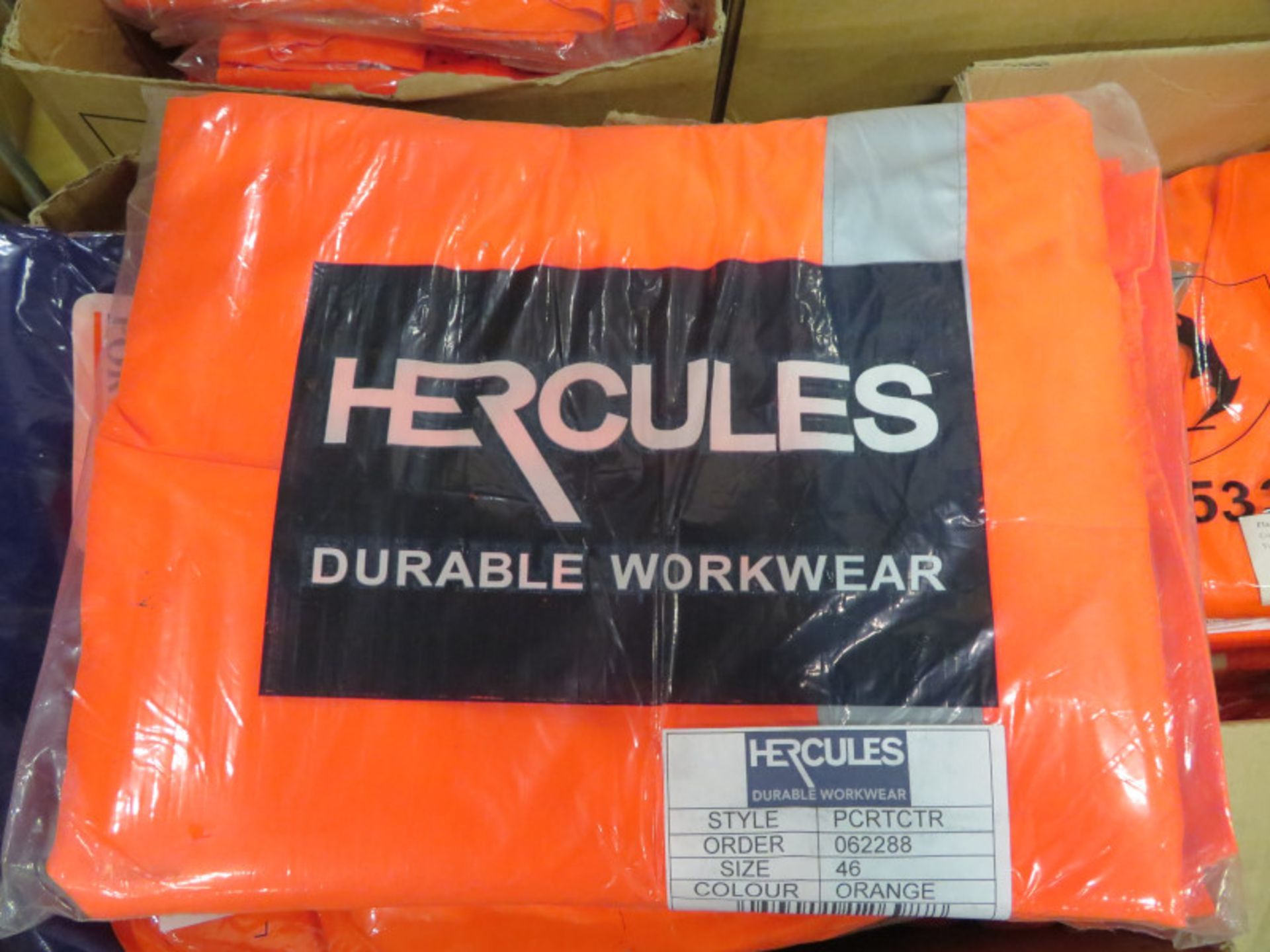 Hercules Hi-Vis orange trousers & jackets - various sizes - Image 2 of 2