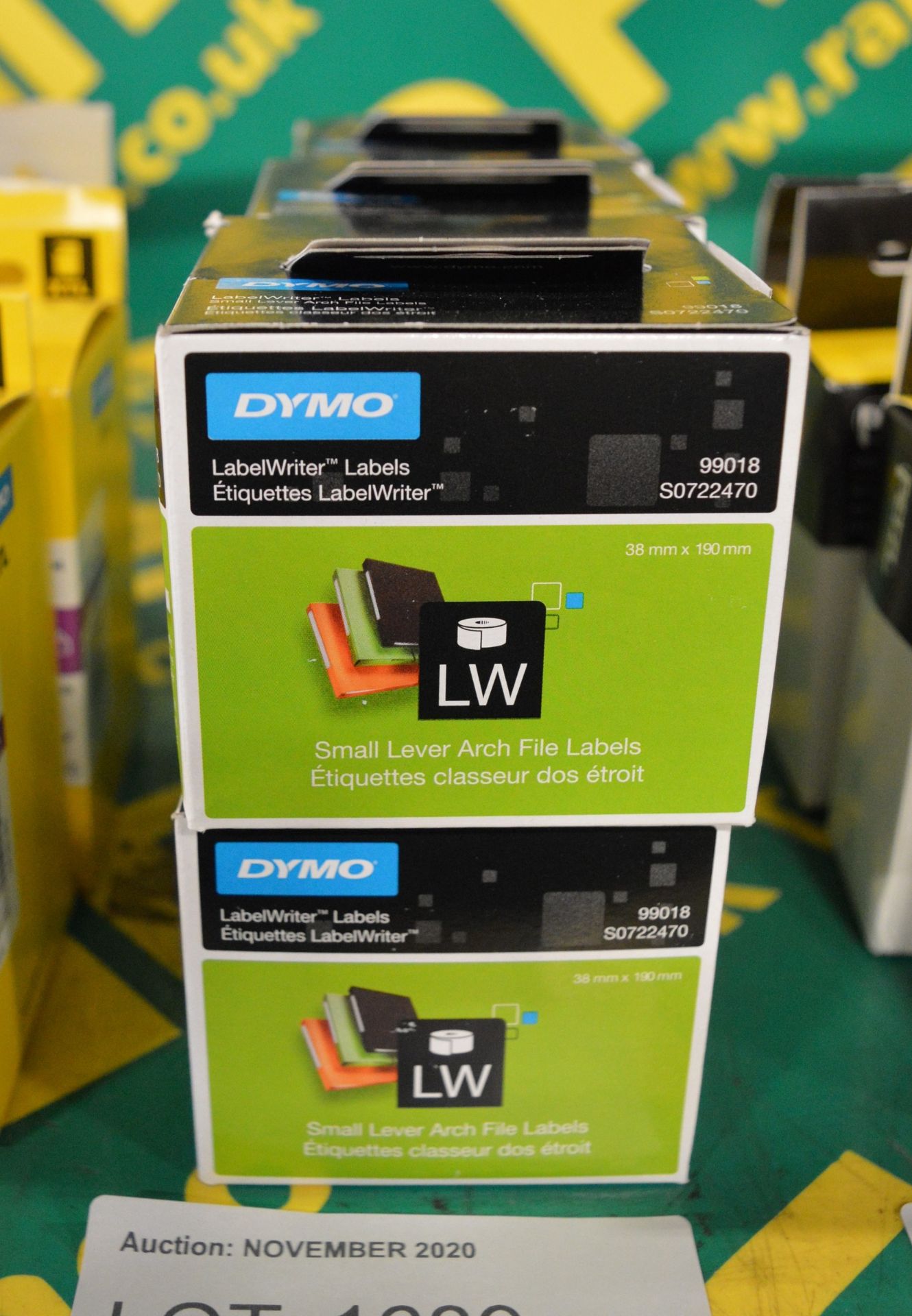 6x Dymo LW Small Lever Arch File Labels - 38 x 190mm