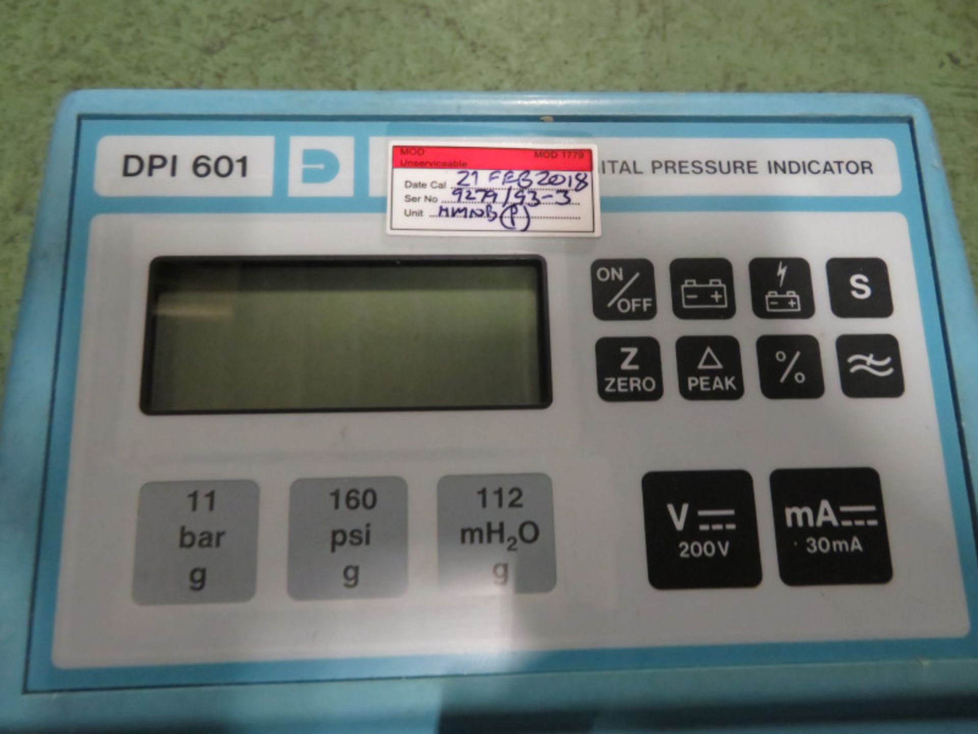 Druck DPI 601 Digital Pressure Indicator Unit - Image 3 of 3