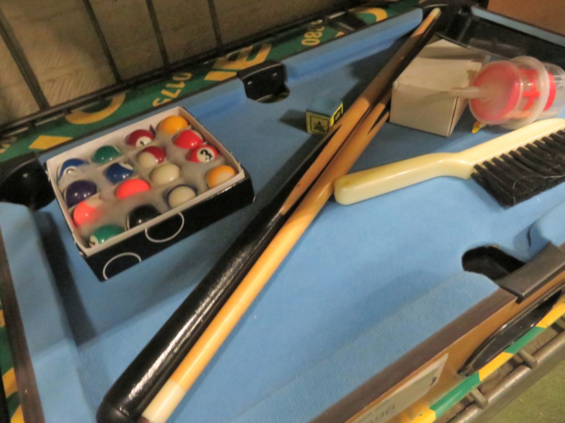 Miniature Pool Table & Accessories - Image 3 of 3