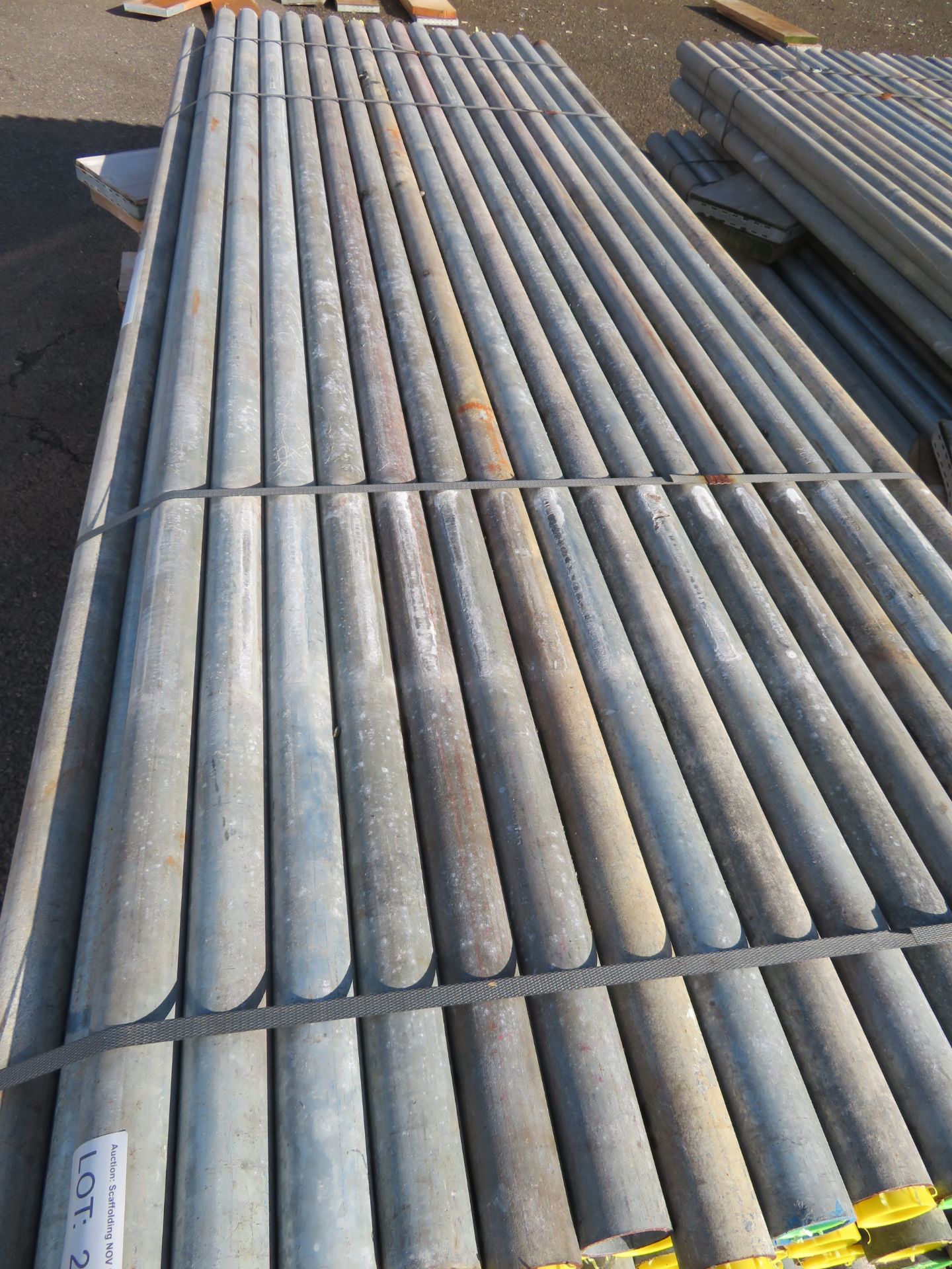 150x 8ft Galvanised Steel Scaffolding Poles 48mm Diameter x 4mm Thick. - Image 4 of 4