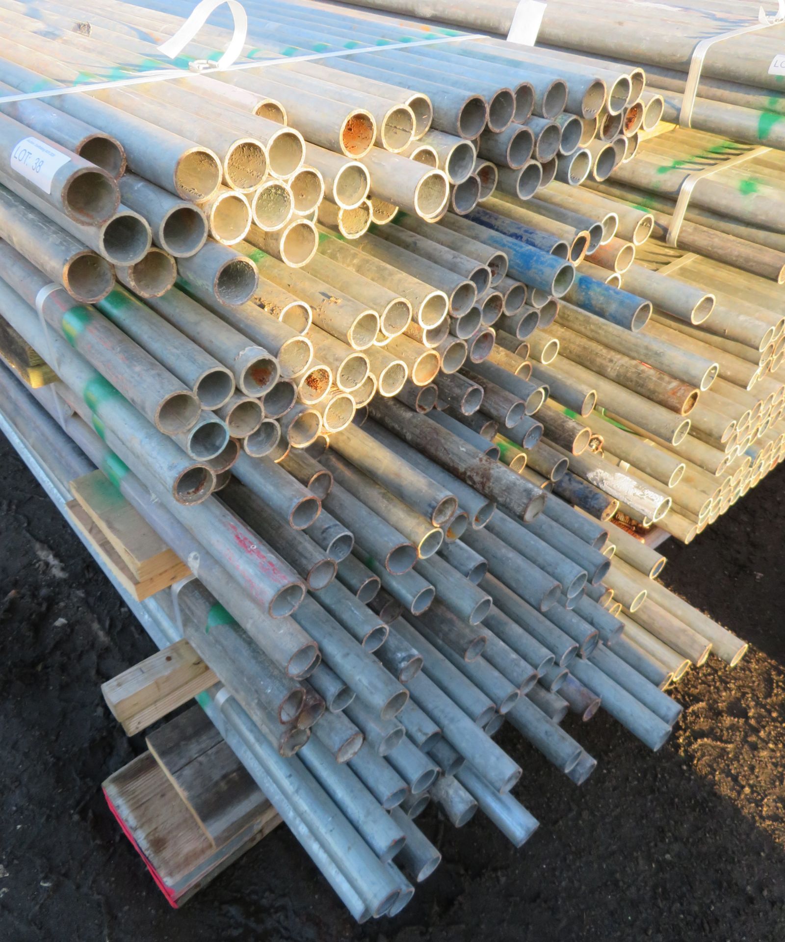 250x Various Length Galvanised Steel Scaffolding Poles. Lengths Range Between 7ft - 5.5ft. - Image 3 of 5