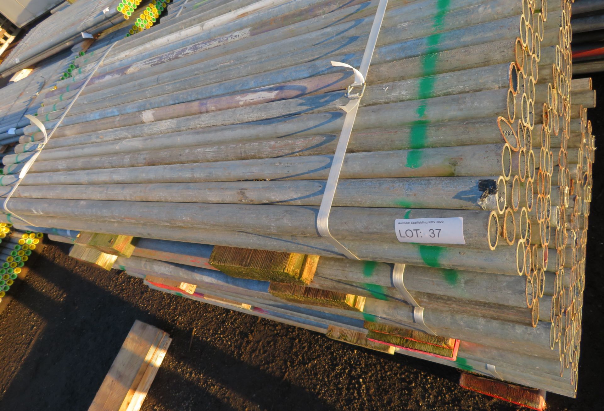 250x Various Length Galvanised Steel Scaffolding Poles. Lengths Range Between 7ft - 5.5ft. - Image 4 of 6