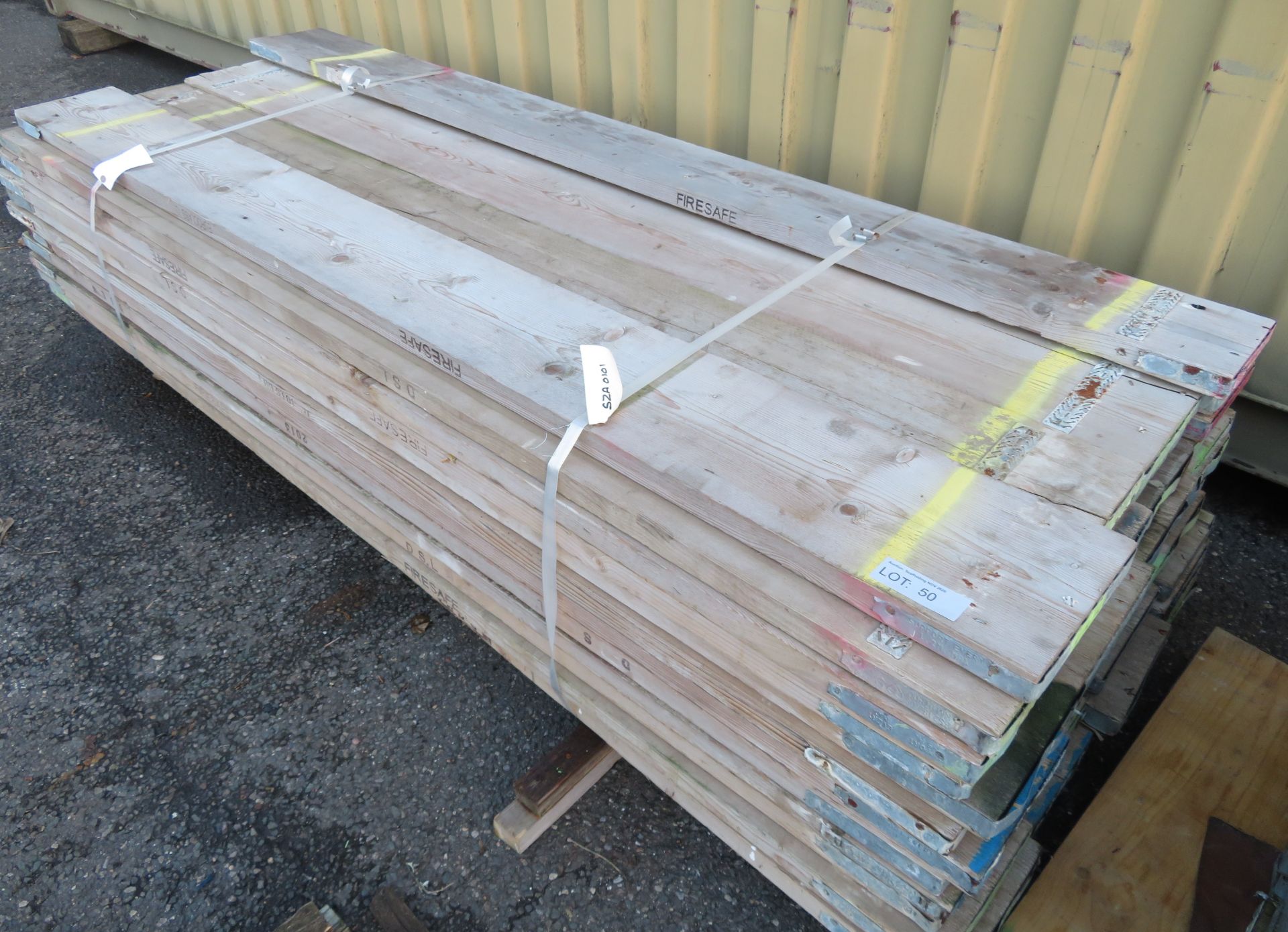 50x 8ft Wooden Scaffolding Board. - Image 2 of 4