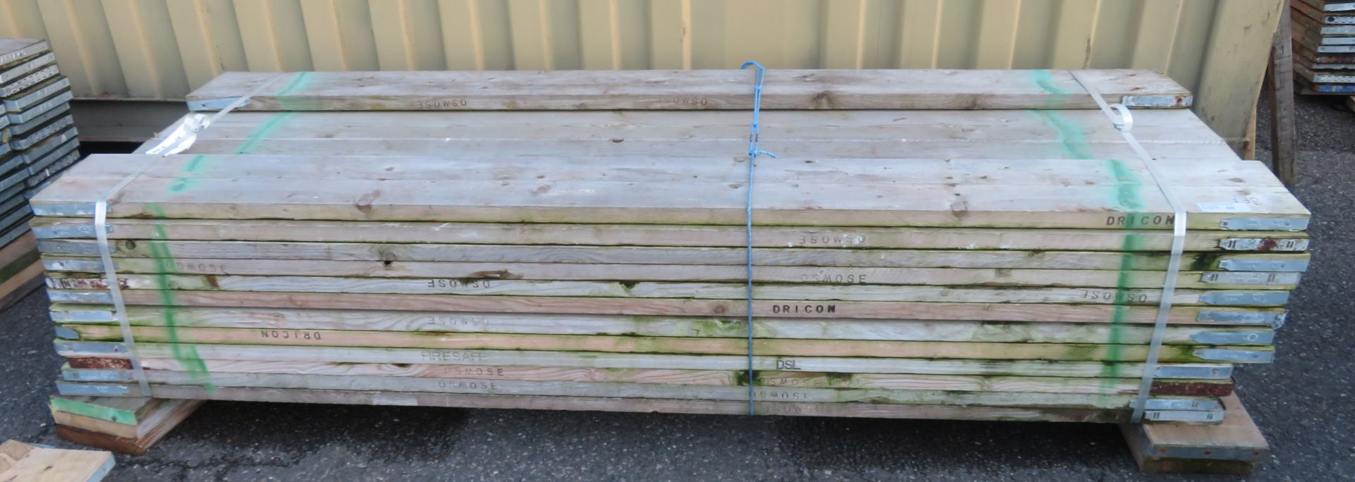 46x 8ft Wooden Scaffolding Board.