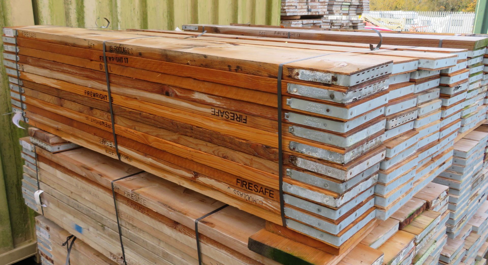 48x 6ft Wooden Scaffolding Boards. Please Note There Is A £10 Loading Charge On This Lot. - Image 2 of 4