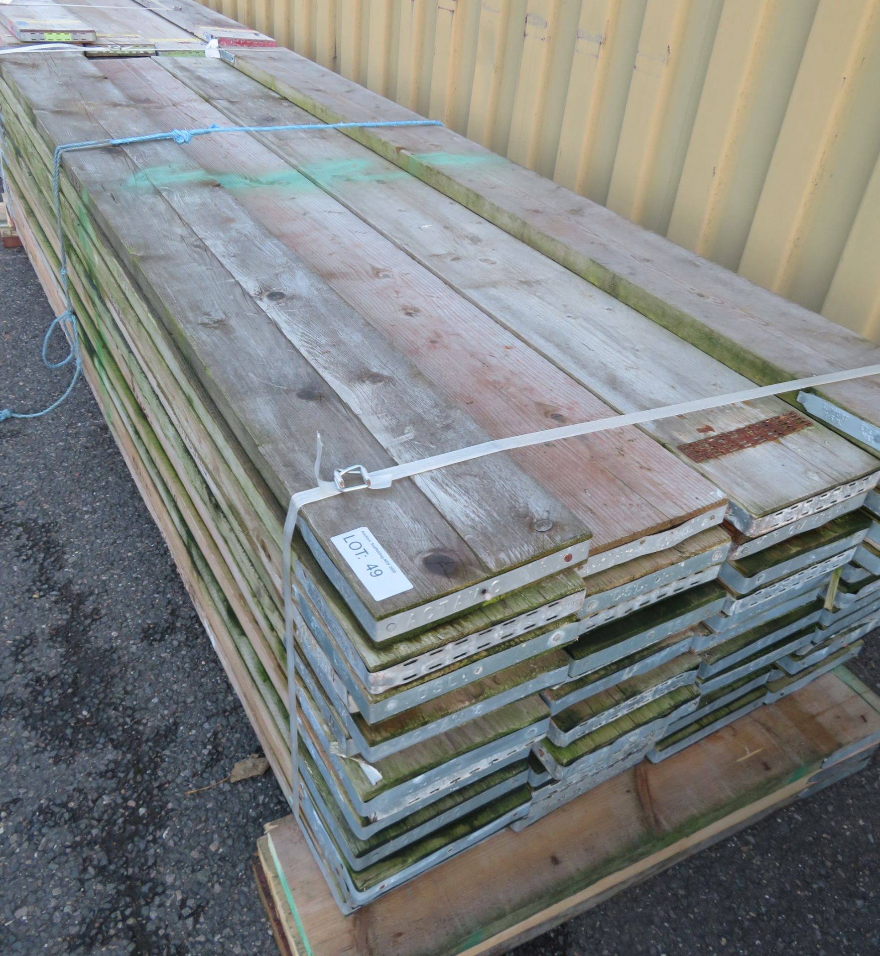 50x 8ft Wooden Scaffolding Board. - Image 2 of 3