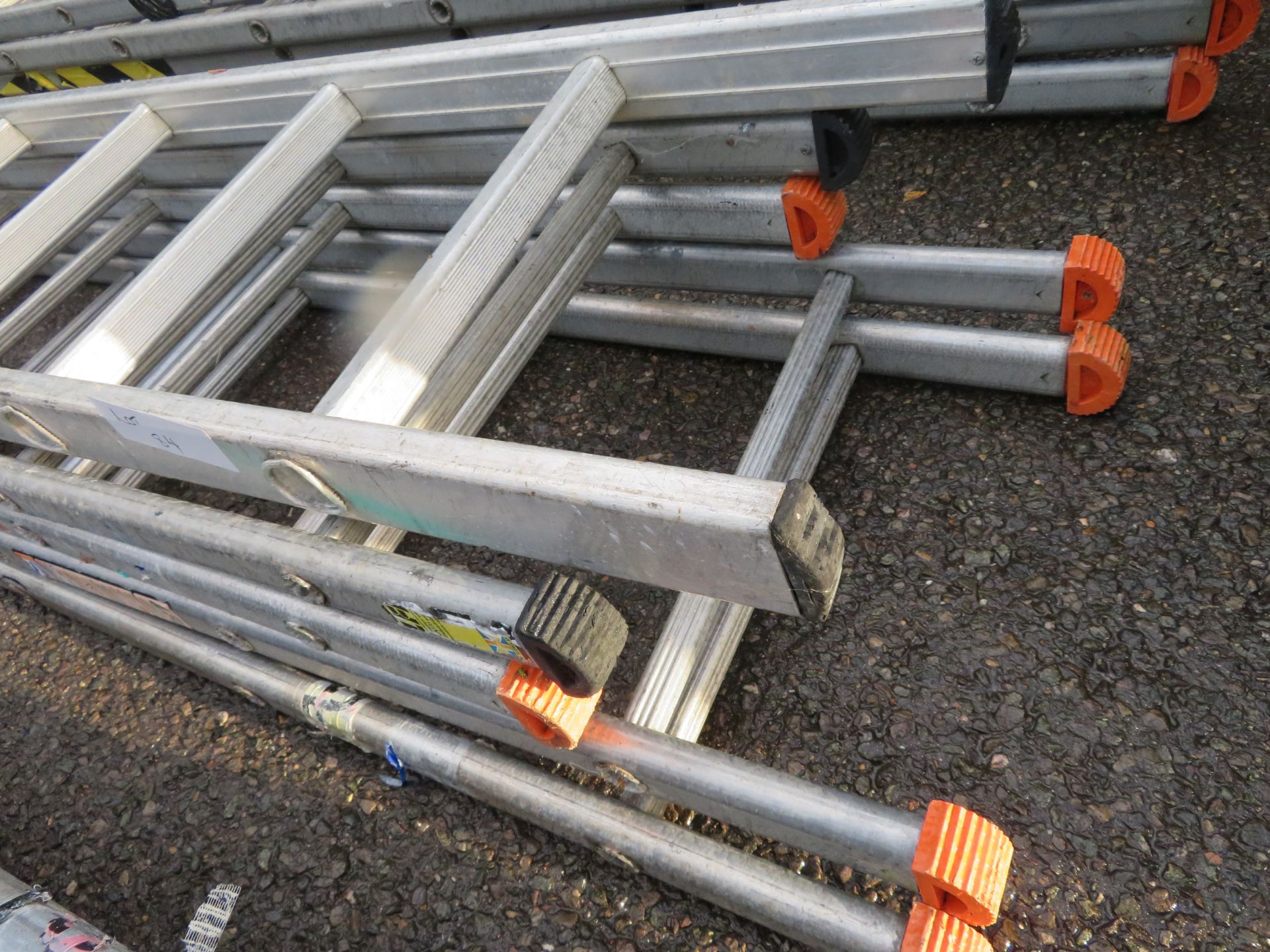 5x Aluminium 3m 10 Rung Scaffolding Ladder. - Image 2 of 3