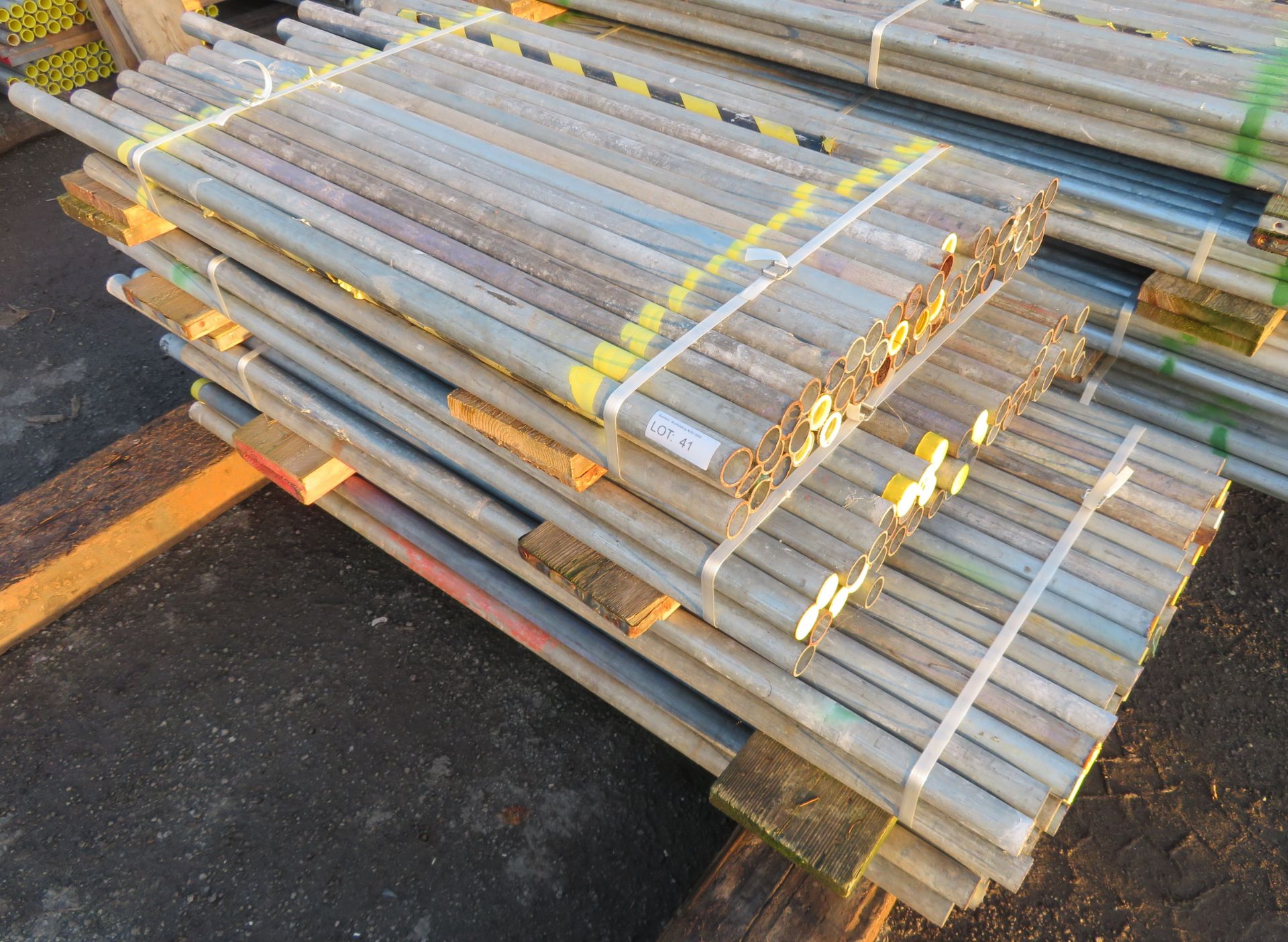 200x Various Length Galvanised Steel Scaffolding Poles. Lengths Range Between 7ft - 4.5ft. - Image 2 of 5