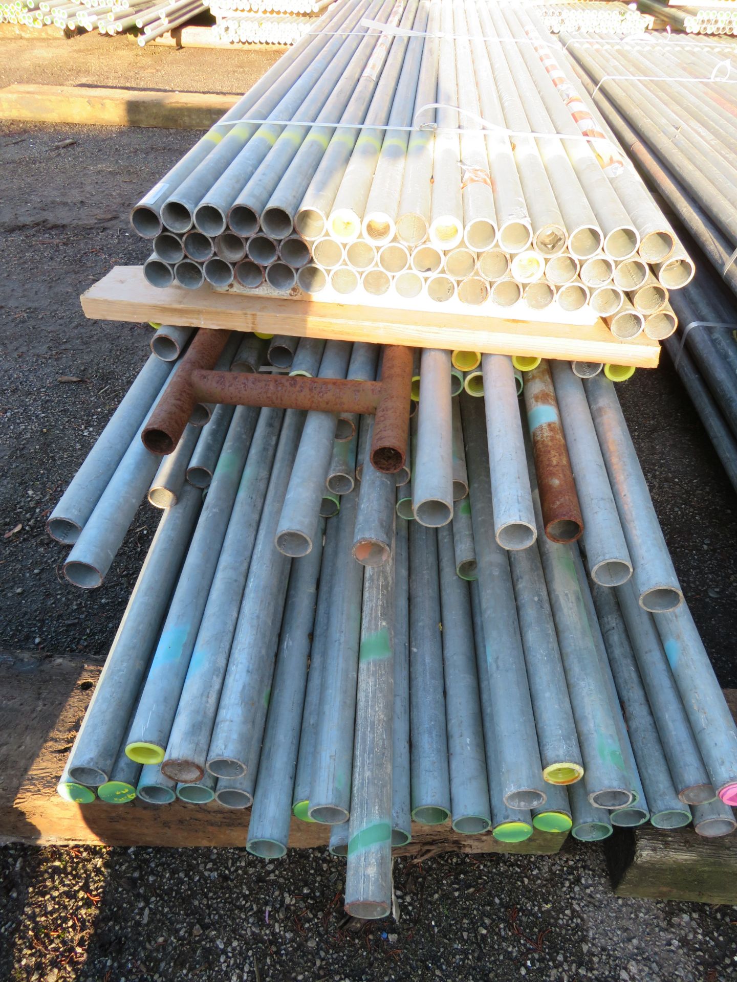 140x Various Length Galvanised Steel Scaffolding Poles. Lengths Range Between 13ft - 10ft. - Image 5 of 6