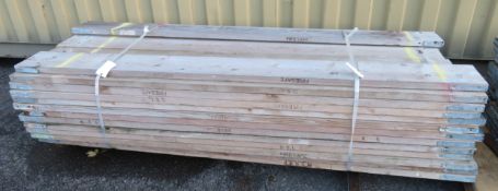 50x 8ft Wooden Scaffolding Board.