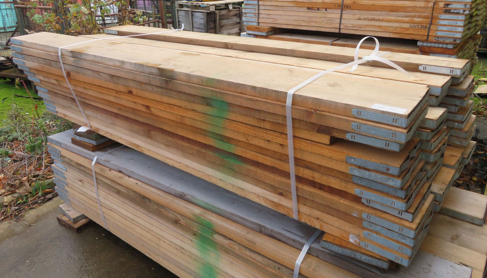 50x Wooden Scaffolding Boards 2.3 -2.4m . Please Note There Is A £10 Loading Charge On The - Image 2 of 4