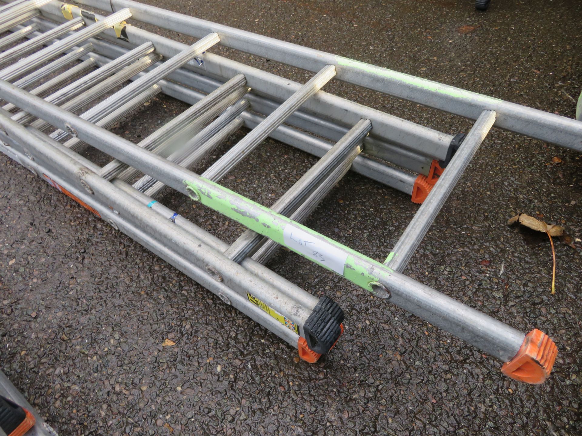 5x Aluminium 3m 10 Rung Scaffolding Ladder. - Image 2 of 4