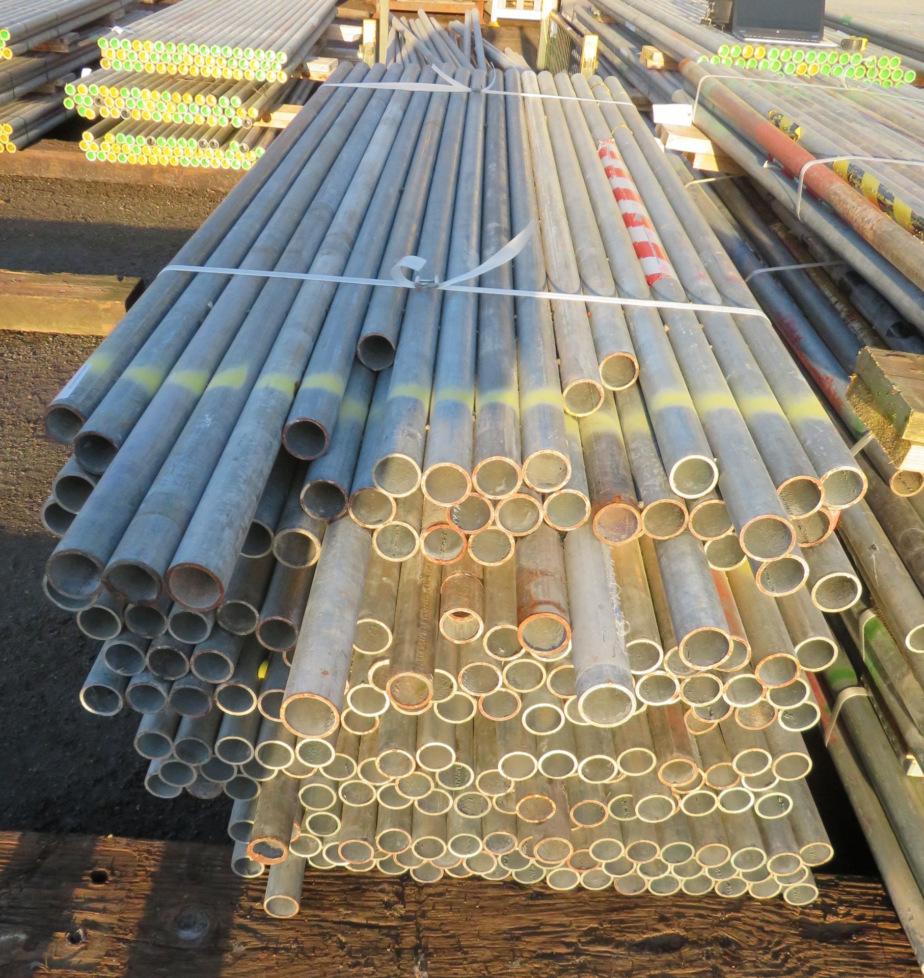 200x Various Length Galvanised Steel Scaffolding Poles. Lengths Range Between 8.5ft - 7ft. - Image 3 of 5