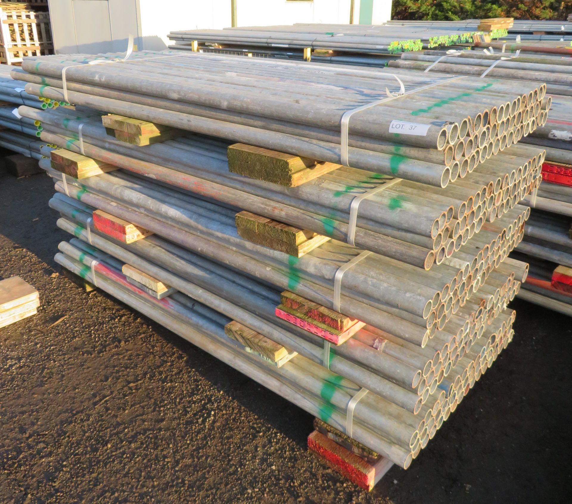 250x Various Length Galvanised Steel Scaffolding Poles. Lengths Range Between 7ft - 5.5ft. - Image 2 of 6