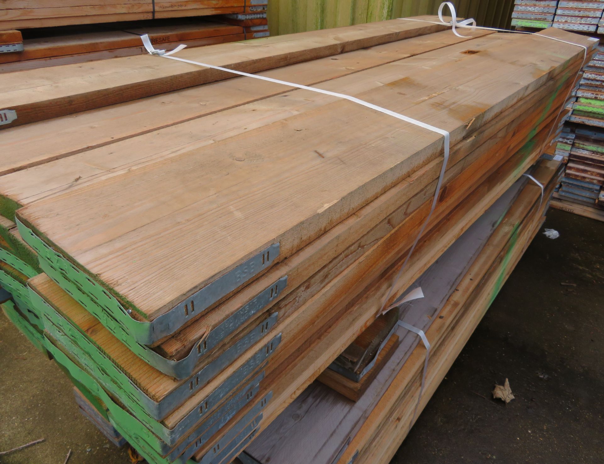 50x Wooden Scaffolding Boards 2.3 -2.4m . Please Note There Is A £10 Loading Charge On The - Image 4 of 4