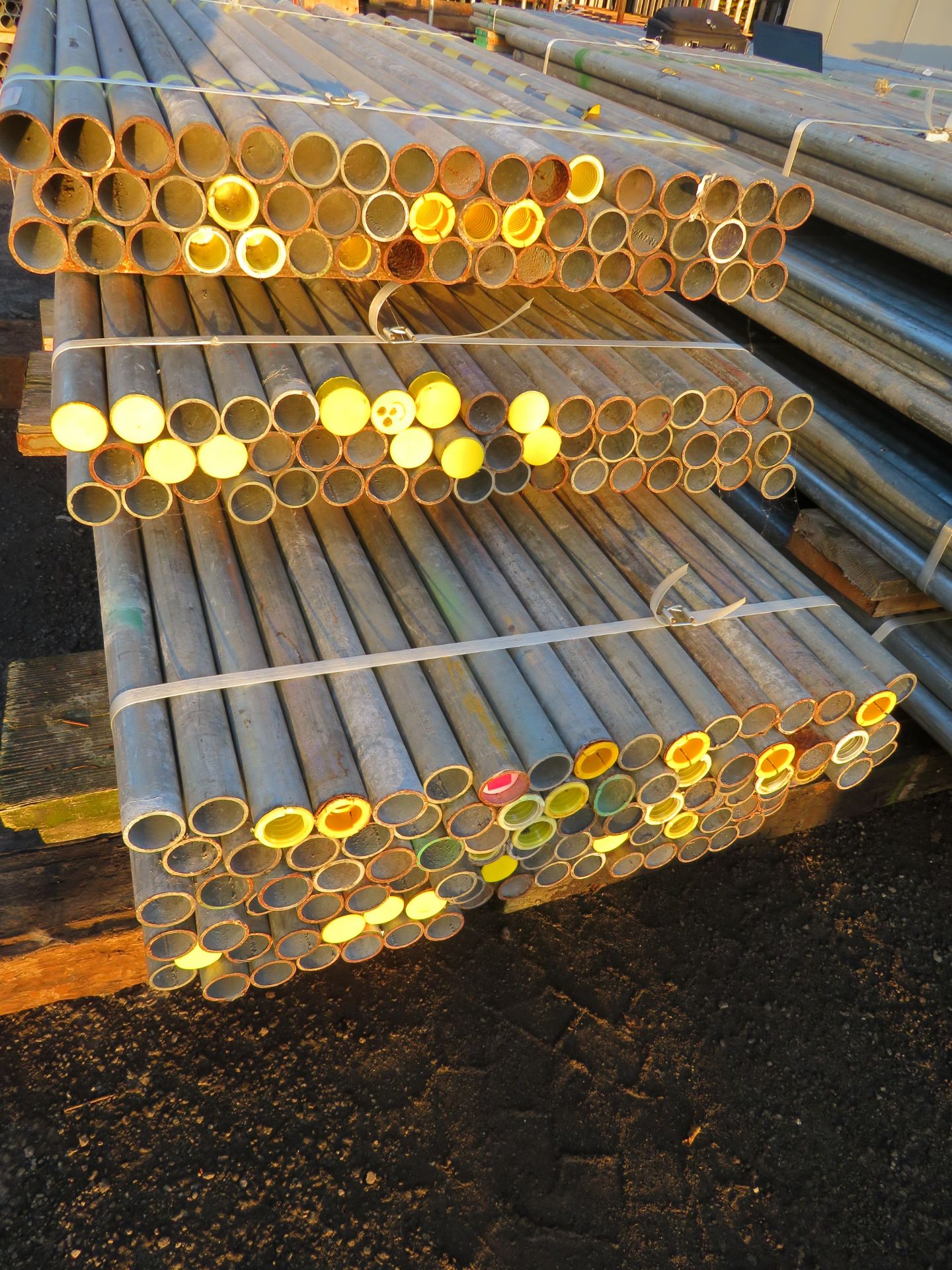 200x Various Length Galvanised Steel Scaffolding Poles. Lengths Range Between 7ft - 4.5ft. - Image 4 of 5