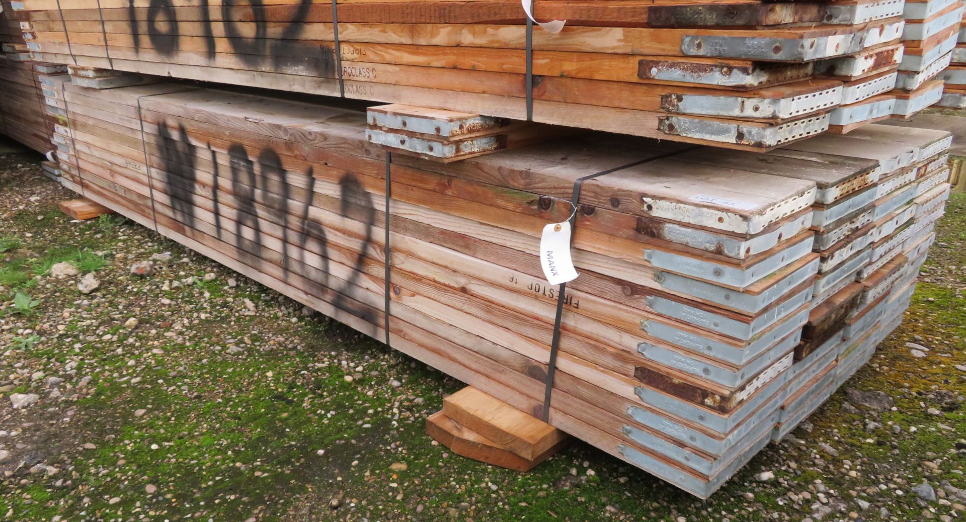 48x 10ft Wooden Scaffolding Board. Please Note There Is A £10 Loading Charge On This Lot. - Image 2 of 4