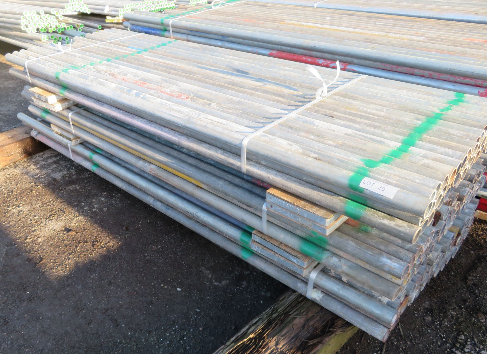 150x Various Length Galvanised Steel Scaffolding Poles. Lengths Range Between 8.5ft - 7.5ft. - Image 2 of 6