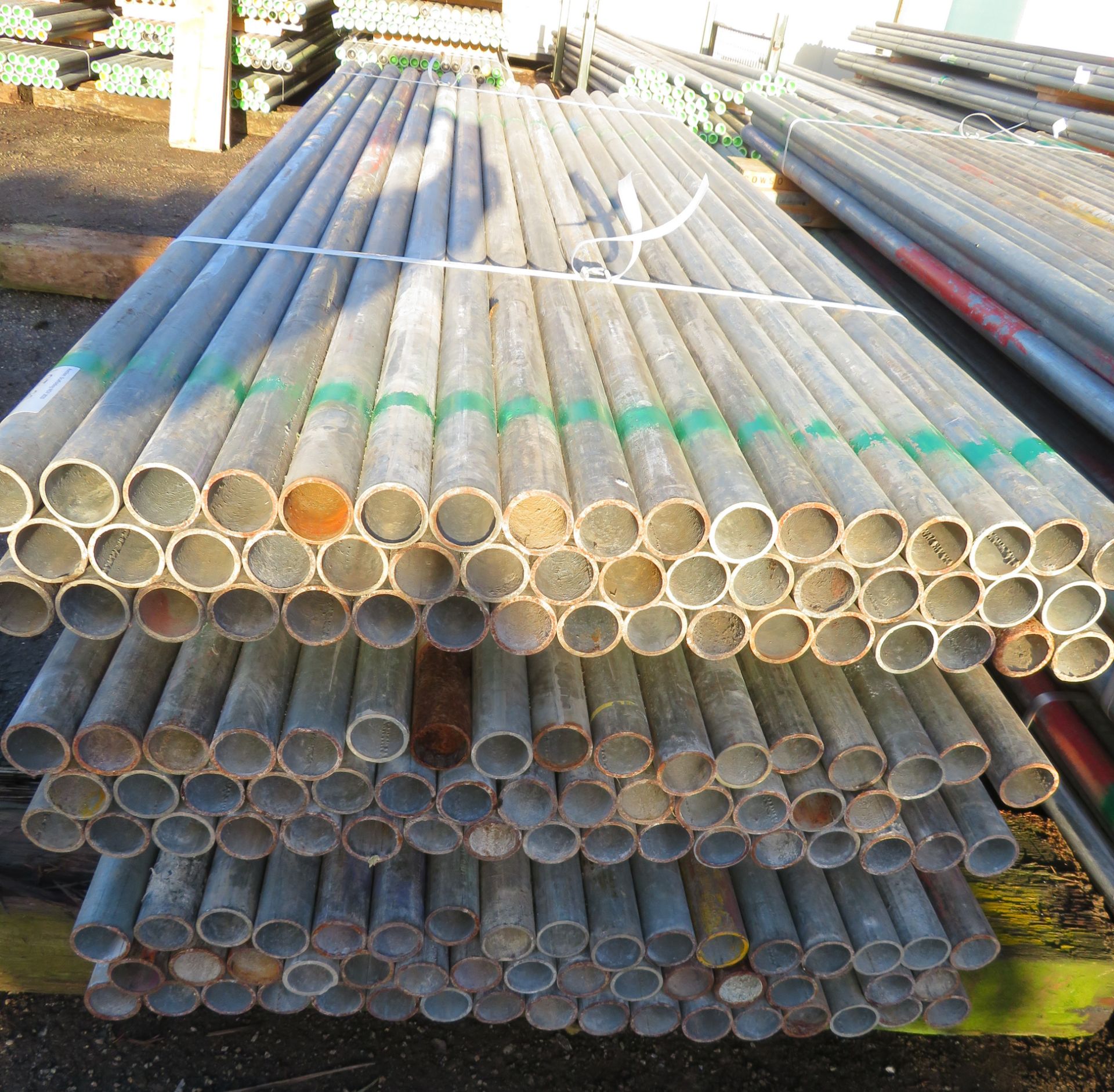 150x Various Length Galvanised Steel Scaffolding Poles. Lengths Range Between 8.5ft - 7.5ft. - Image 4 of 6