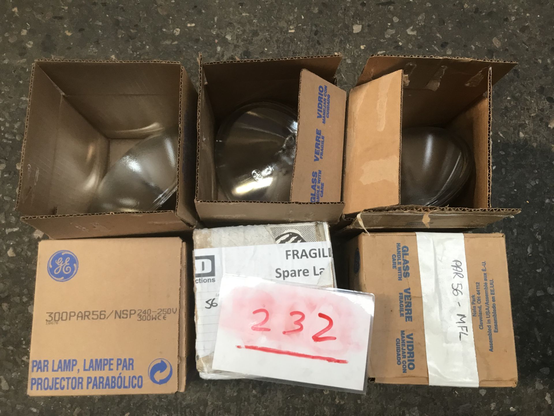 6x PAR56 spare lamp