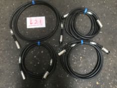 4x 3m EP5 cables â€“ Metal Amphenol ends