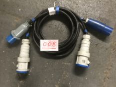 2x 63A cables 5m