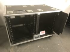 Double bay rack, 12U each side