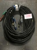 Camlock 5 wire set 10m, 50mm cable