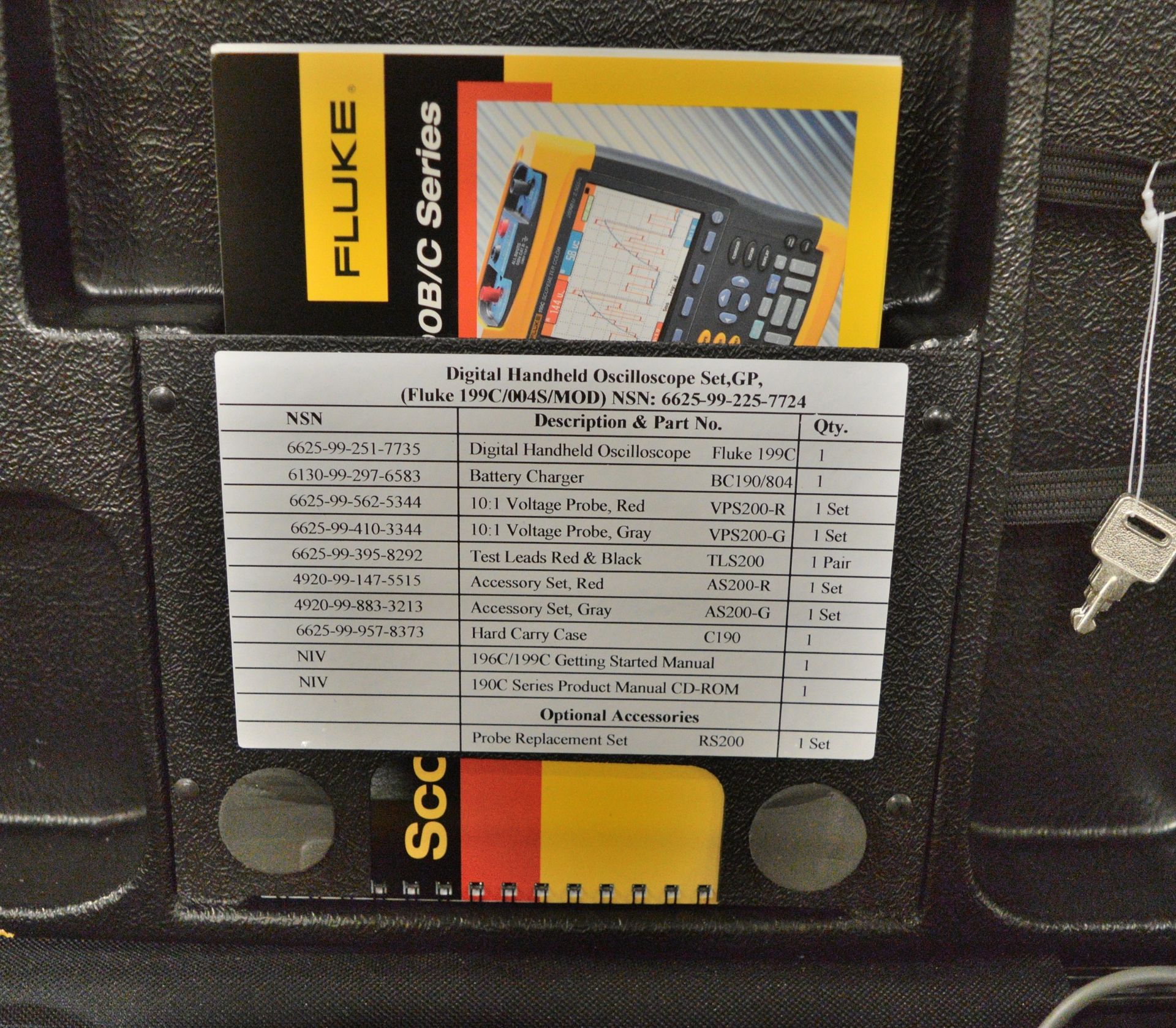 Fluke 199C Scopemeter Color - 200 MHz - 2.5GS/s - Image 3 of 3