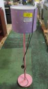 Pink and Purple Floor Standing Lamp