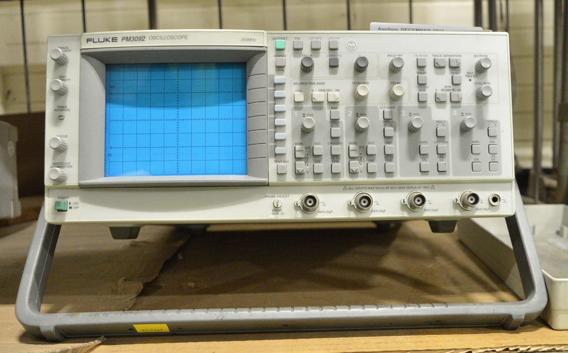 Fluke PM3092 Oscilloscope Unit - Image 2 of 2