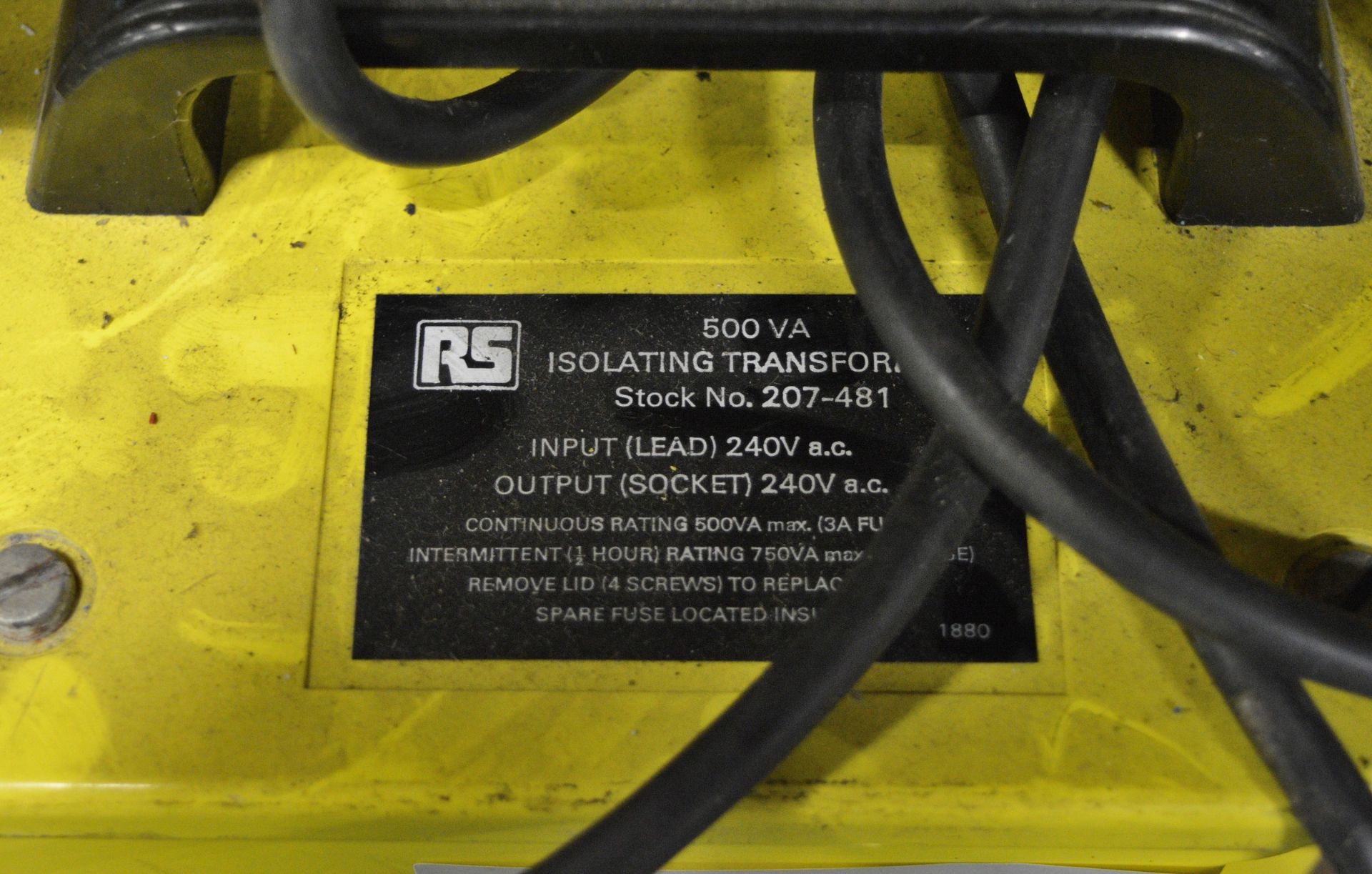 RS 500VA Isolating Transformer - Image 2 of 2