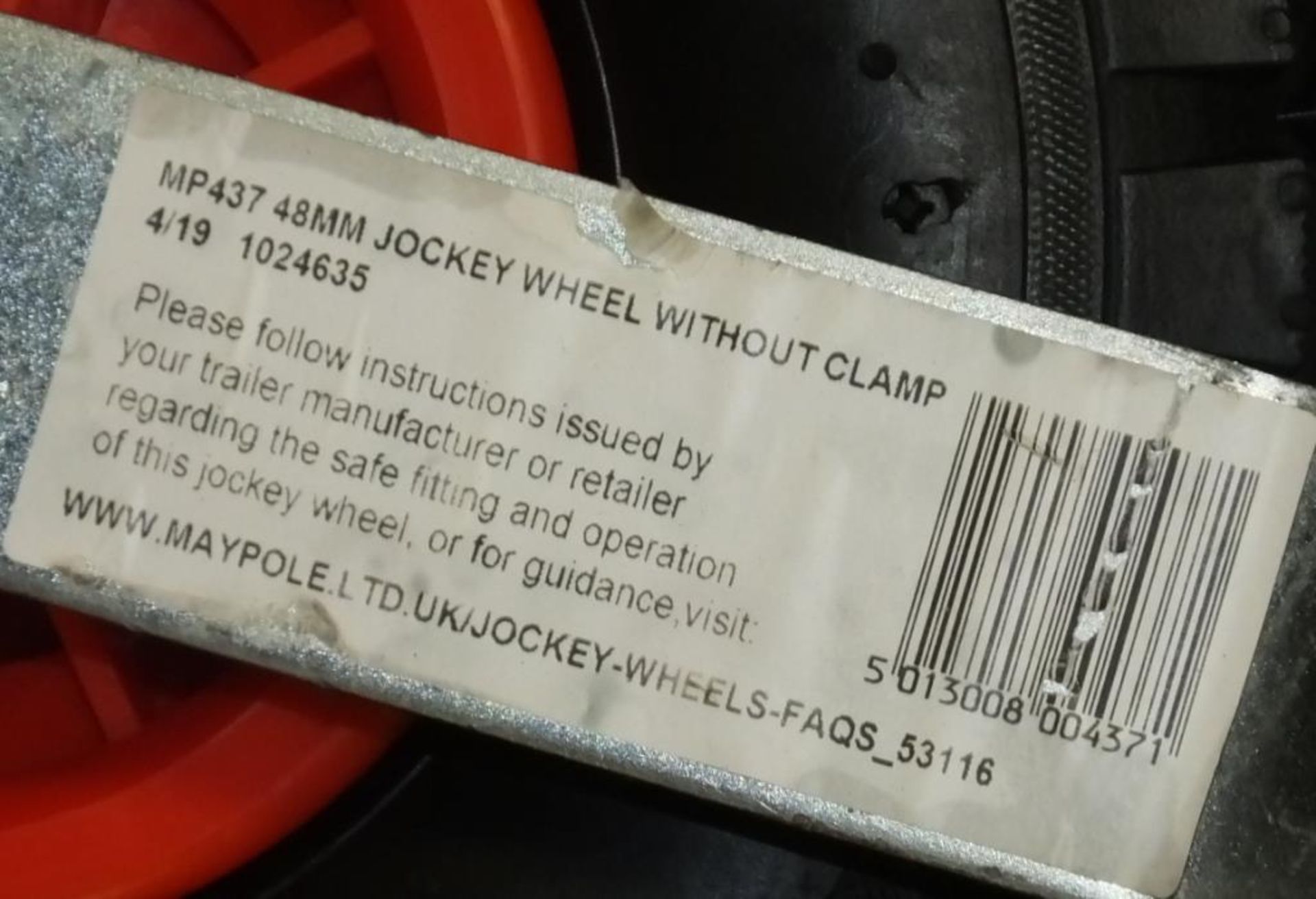 Jockey wheel MP437 - 48mm without clamp - Image 3 of 3