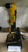 Dewalt DCD740 right angle drill, 18V / XR Li-Ion with charger, 1 battery