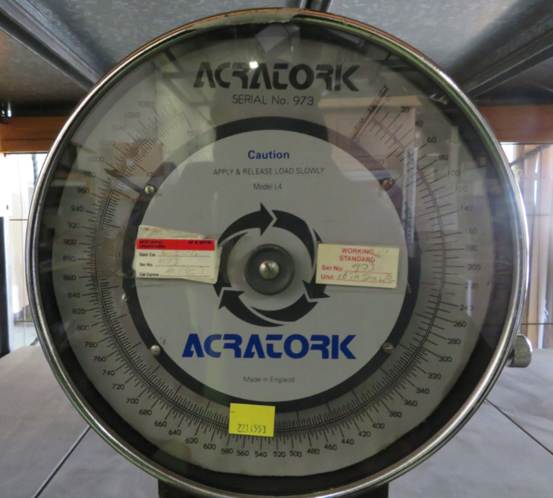 Acratork L4 Torque Wrench Tester - 1inch 0-1500 Nm - Image 2 of 2