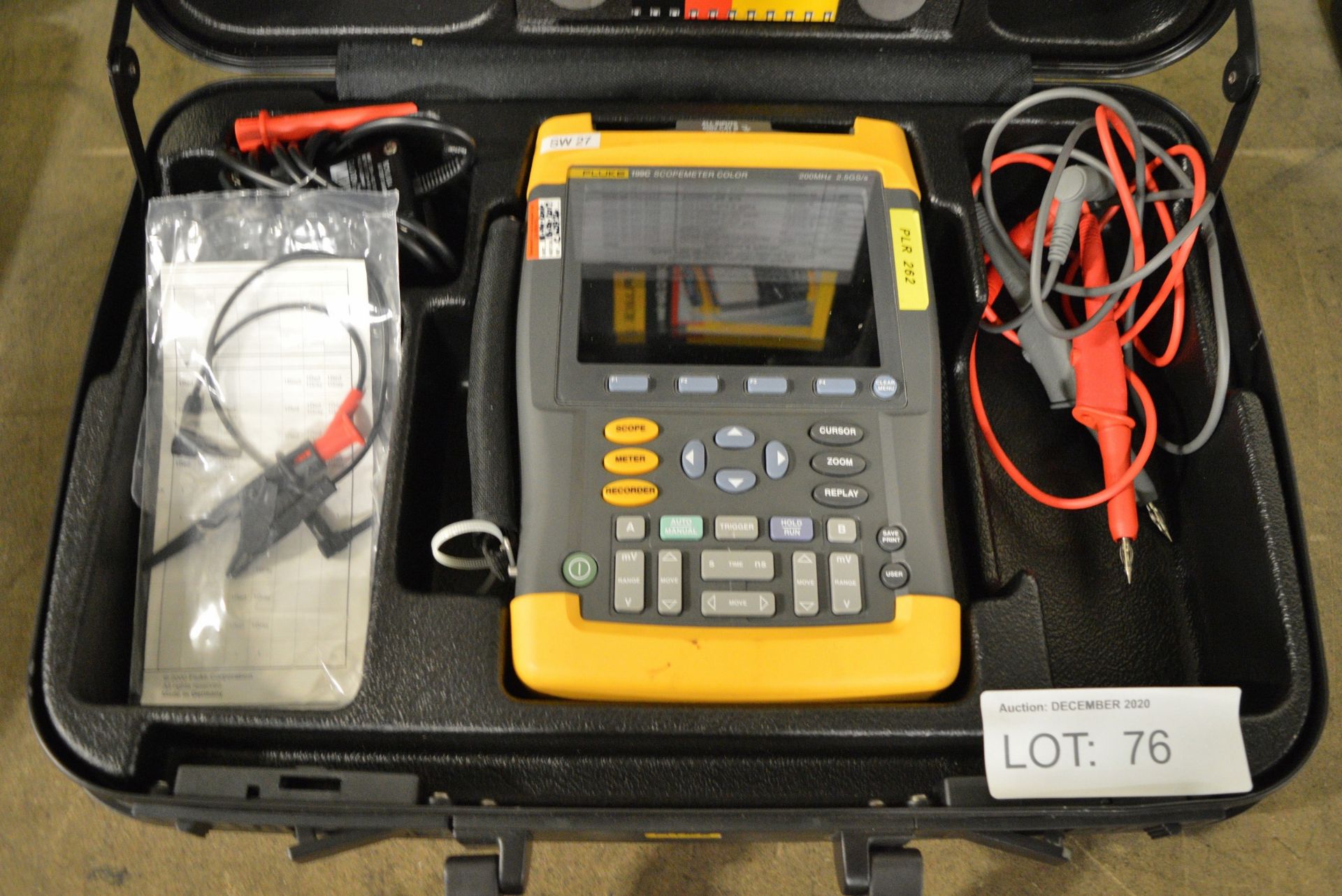 Fluke 199C Scopemeter Color - 200 MHz - 2.5GS/s - Image 2 of 3