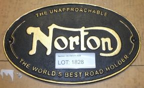 Cast sign - Norton