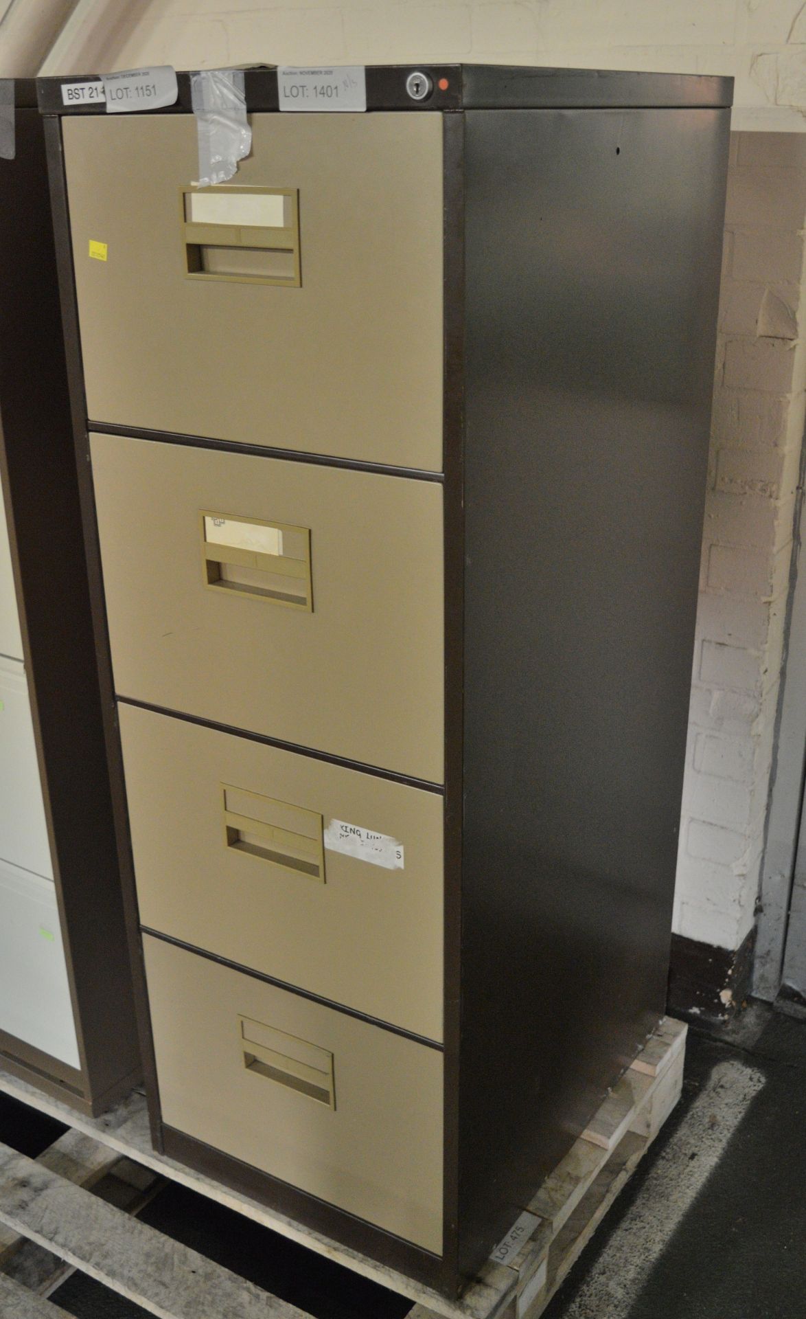4 Drawer Filing Cabinet - L470 x W620 x H1320mm - Image 2 of 2