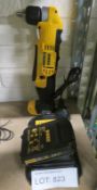 Dewalt DCD740 right angle drill, 18V / XR Li-Ion with charger, 1 battery