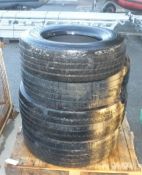 4x HGV Tyres (various sizes - see pictures for makes & model)