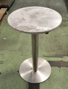 Marble effect round table