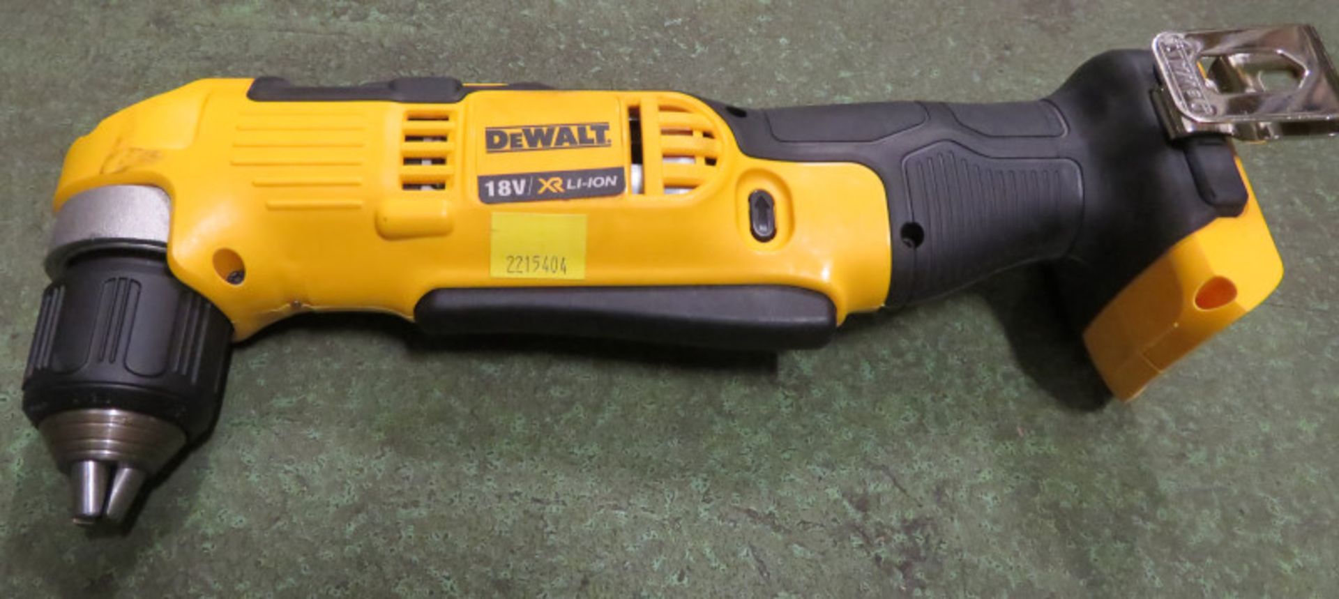 Dewalt DCD740 right angle drill, 18V / XR Li-Ion with charger, 1 battery