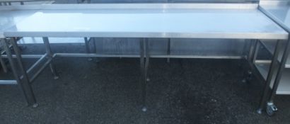 8ft stainless table